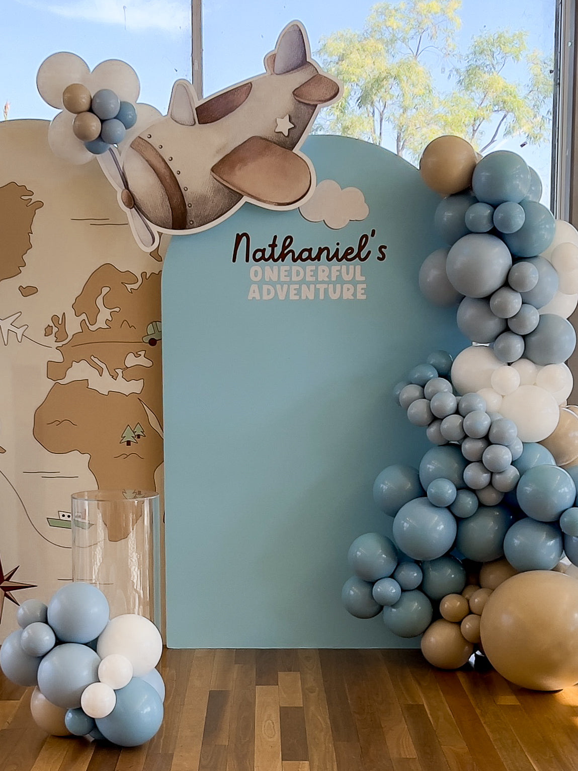 DIY Balloon Garland Kit - Neutral Blue